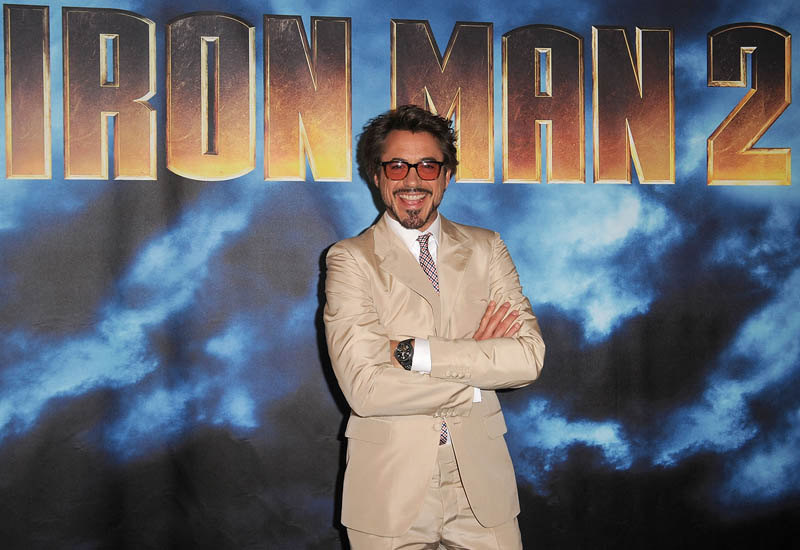 Iron Man 2 star wears Jaeger LeCoultre timepieces